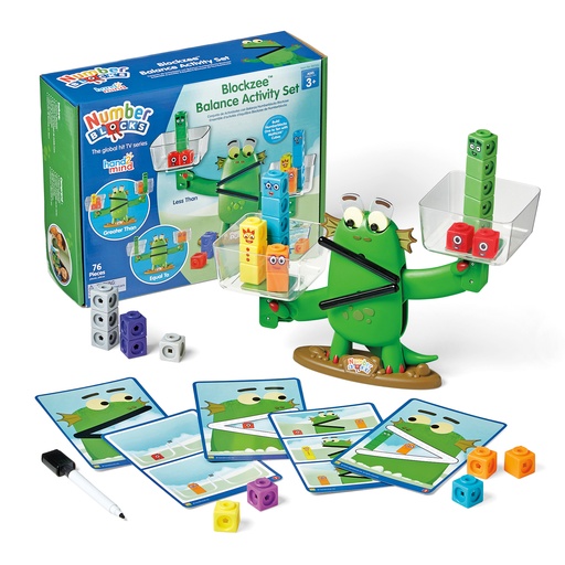 [96089 H2M] hand2mind® Numberblocks® Blockzee™ Balance Activity Set — Hands‑on balance for comparing numbers and building early math