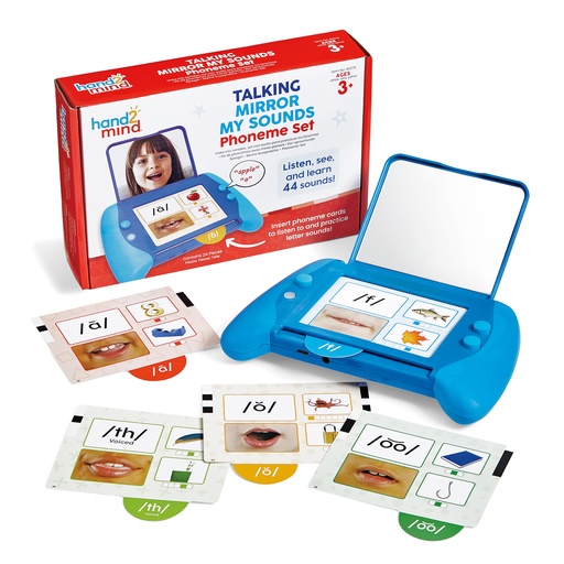 [96275 H2M] hand2mind® Talking Mirror My Sounds Phoneme Set — Audio-modeled phoneme practice with visual mouth cues