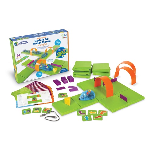[2872 LER] Learning Resources® Code & Go® Mouse Activity Set (Rechargeable), 20" x 20" assembled grid