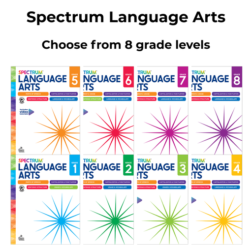 [VARIANT217] Spectrum Language Arts Workbook (704590 CD 704593 CD 704595 CD 704588 CD 704589 CD 704591 CD 704592 CD 704594 CD)