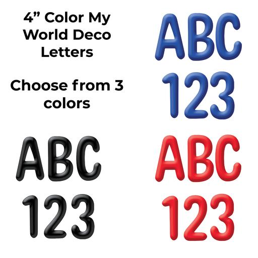 [VARIANT14] 4" Color My World Deco Letters Pack of 180