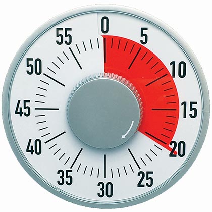 [50102 ASH] Ashley Big Time To Go Magnetic Timer 6", Wind‑Up, 60 Minutes