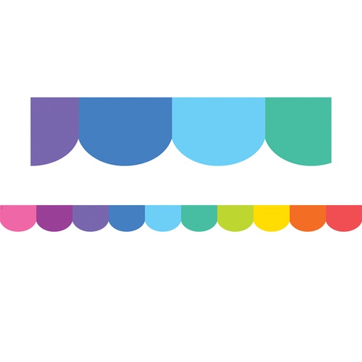 [3950 TCR] Colorful Scalloped Die-Cut Border Trim
