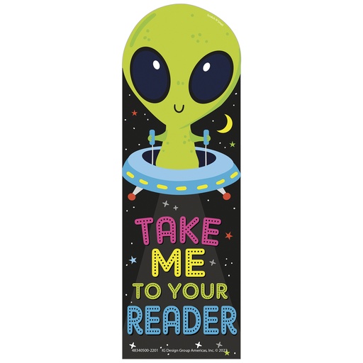 [834050 EU] Eureka® Take Me To Your Reader Green Apple Scented Bookmarks — 24‑Pack