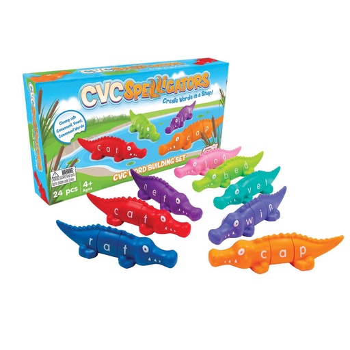 [725 JL] Junior Learning® CVC Spelligators — Word Building Set