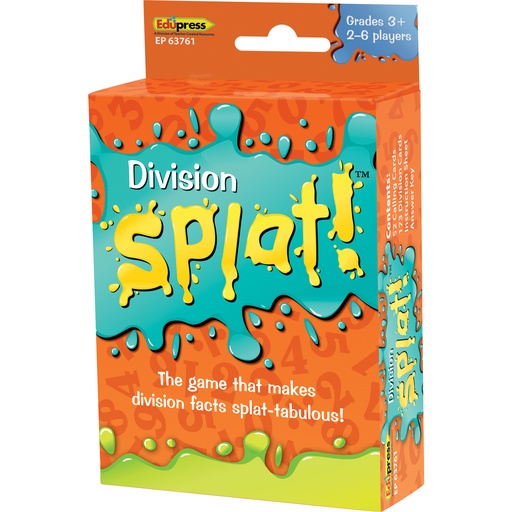 [63761 TCR] Teacher Created Resources® Math Splat Game: Division — Fast‑paced division facts practice
