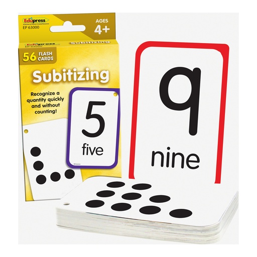 [63000 EP] Edupress® Subitizing Flash Cards — 56 Double‑Sided Cards