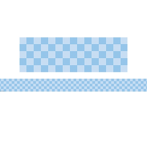 [9318 TCR] Teacher Created Resources® Cool for School Blue Checkers Straight Border Trim — 35 Feet