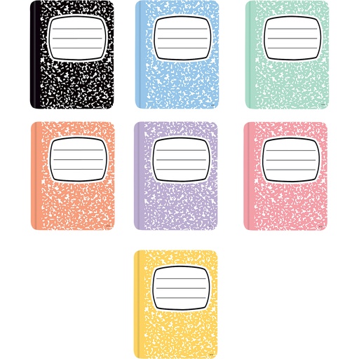 [9331 TCR] Teacher Created Resources® Cool for School Composition Books Accents — Pack of 30
