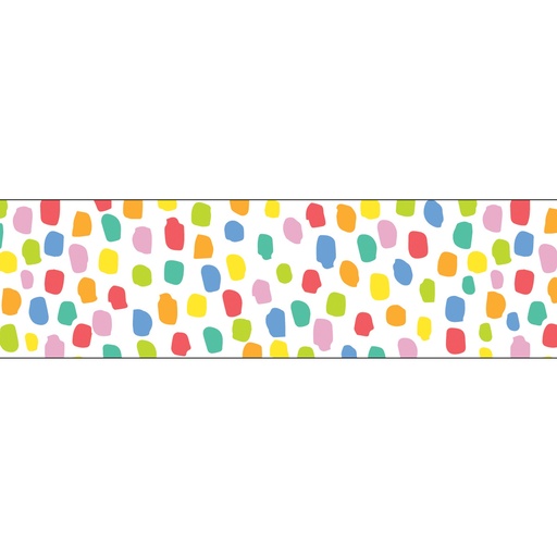 [10878 CTP] Core Decor Colorful Messy Dots EZ Border, 48 Feet