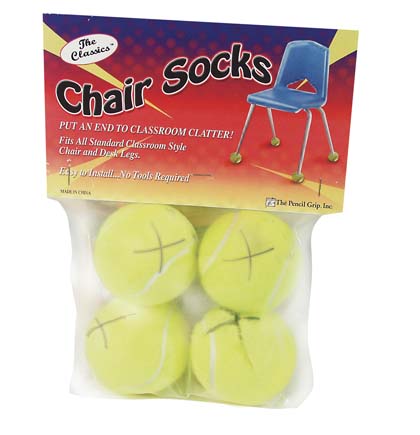 [231-36 TPG] Chair Socks, 36 Packs of 4 (Classroom Pack)
