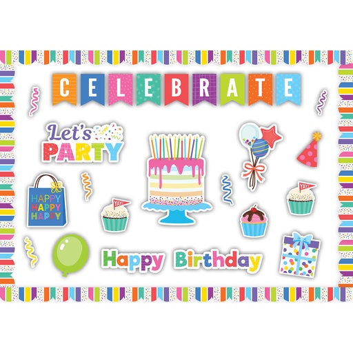 [9465 TCR] Colorful Happy Birthday Create & Decorate Quick Kit