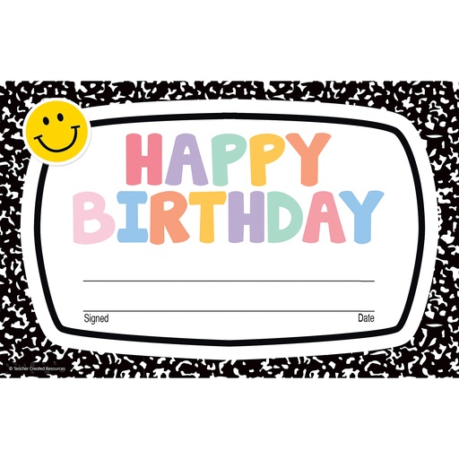 [9321 TCR] Cool for School Happy Birthday Awards | 9321 TCR