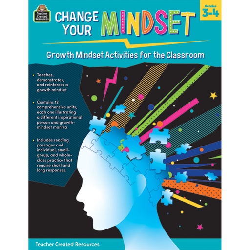 [8310 TCR] Change Your Mindset: Growth Mindset Activities for the Classroom (Grade 3-4)