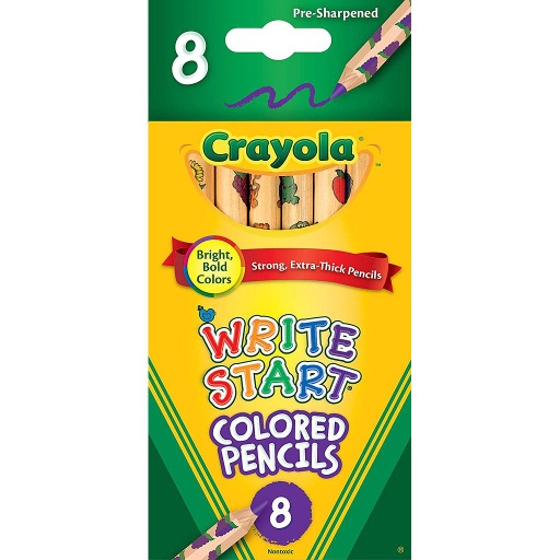 [684108 BIN] Crayola 8ct Write Start Colored Pencils