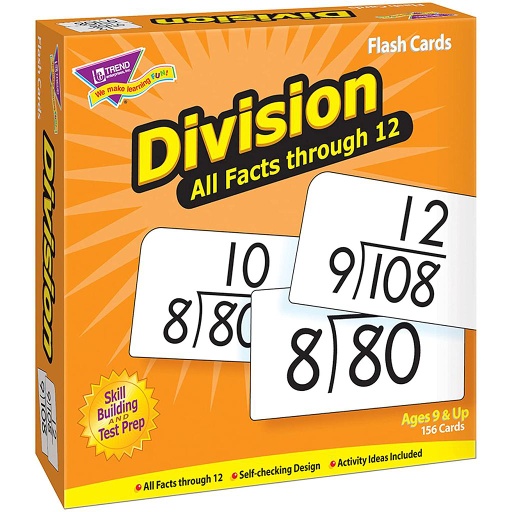 [53204 T] TREND® Skill Drill Flash Cards — Division 0–12 All Facts (156 cards)