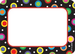 [4505 CTP] Dots on Black Name Tags