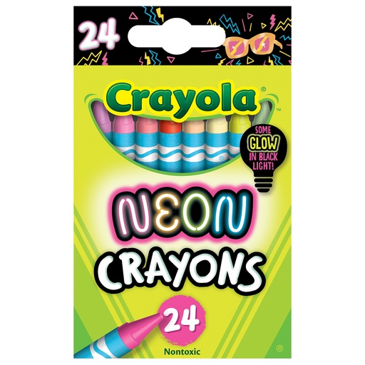 [522998 BIN] Crayola® Neon Crayons 24 Colors