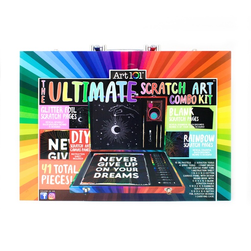 [61038MB AOO] Ultimate Scratch Art Combo Kit 41 Pieces