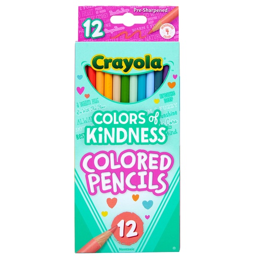 [682114 BIN] Colors of Kindness Colored Pencils 12 Count
