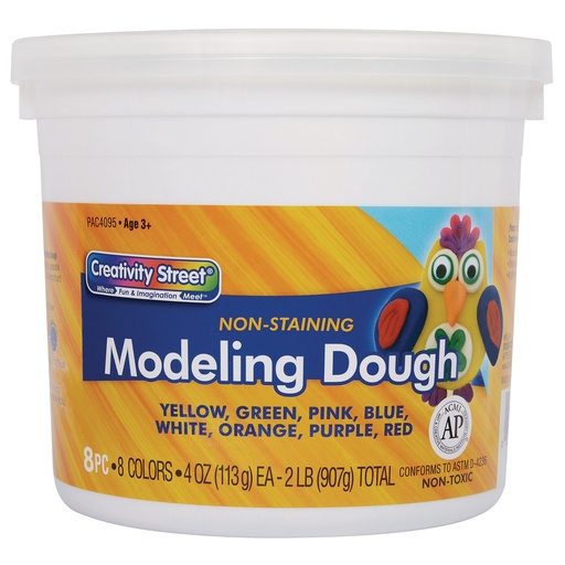 [AC4095 PAC] 4 oz. Modeling Dough in 8 Assorted Colors