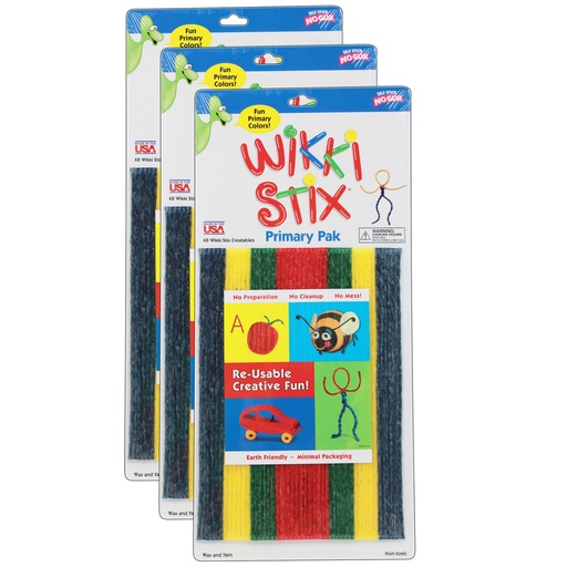 [803-3 WKX] Primary Colors Wikki Stix® 144ct