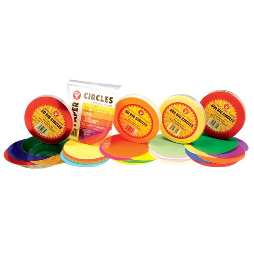 [88155 HG] Primary Colors 5" Tissue Circles Pack of 480