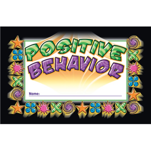[2406 NS] Positive Behavior Punch Cards, Pack of 36
