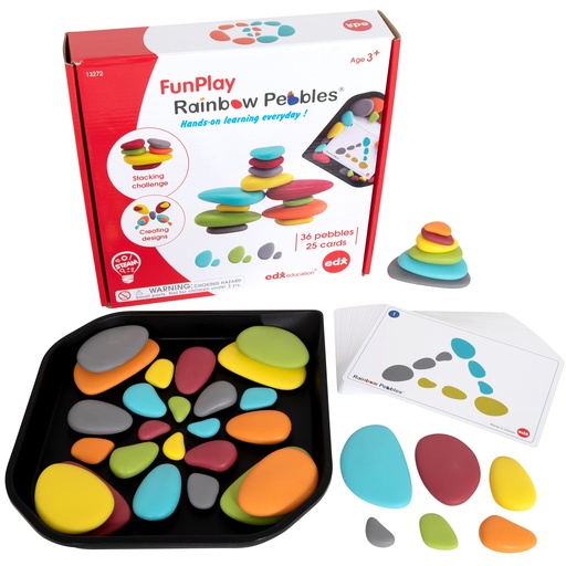 [13272 CTU] FunPlay Rainbow Pebbles Activity Set