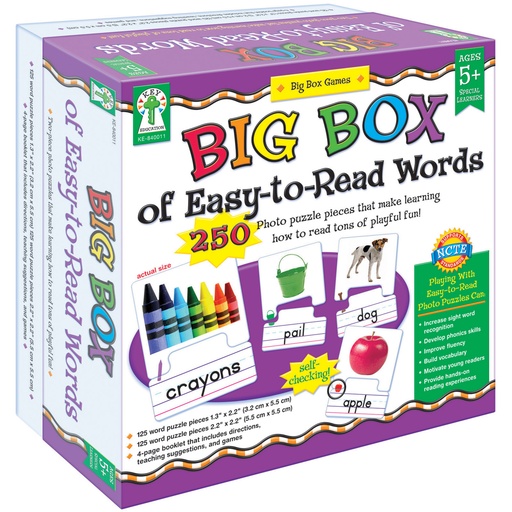 [KE840011  CD] Big Box of Easy-to-Read Words Board Game Grade K-2