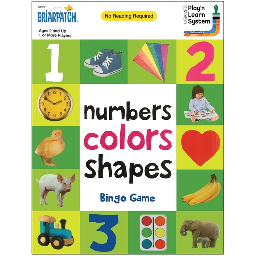 [01302 UG] First 100 Numbers Colors Shapes™ Bingo Game