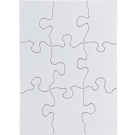 [96113 HG] 4" x 5 1/2" Rectangle 9 Piece Compoz-A-Puzzle® 24 Puzzles