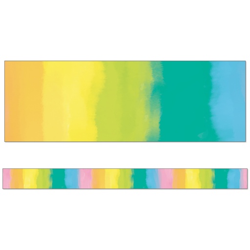 [108503 CD] Creatively Inspired Watercolor Straight Borders 36 Feet