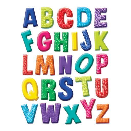 [836071 EU] Color My World Alphabet Window Clings