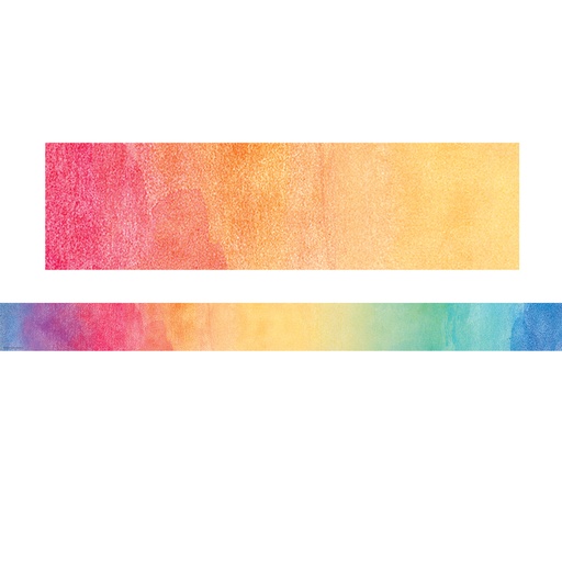 [8953 TCR] Watercolor Straight Rolled Border Trim