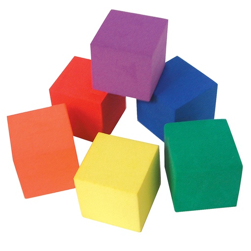 [20615 TCR] 1in Foam Color Cubes 30 Pieces