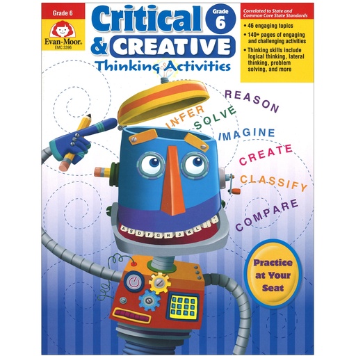 [3396 EMC] Critical and Creative Thinking Activities Book Grade 6+