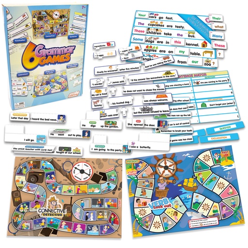 [412 JL] 6 Grammar Games