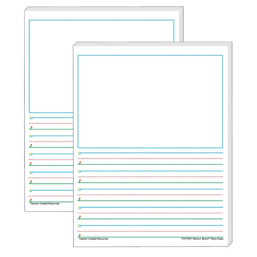 [76541-2 TCR] Smart Start 1-2 Story Paper: 100 Sheets Per Pack 2 Packs