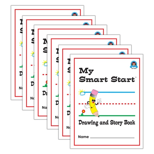 [76549-6 TCR] Smart Start Portrait Handwriting Journals Grades 1-2 Pack of 6