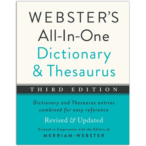 [951846 FSP] Webster's All-in-One Dictionary & Thesaurus Third Edition
