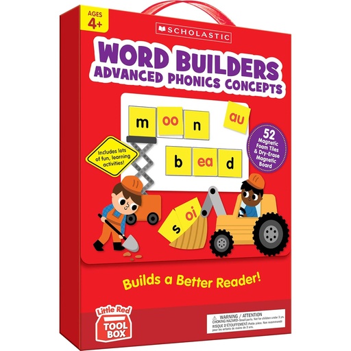 [156598 SC] Little Red Tool Box: Word Builders Phonics Tiles: Advanced Phonics Concepts