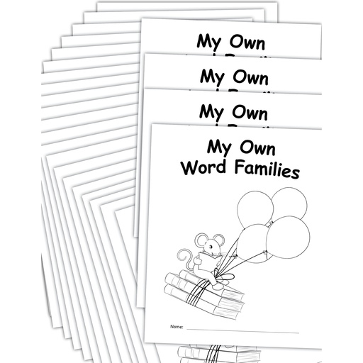 [2088764 TCR] My Own Books: My Word Families Book 25 Pack