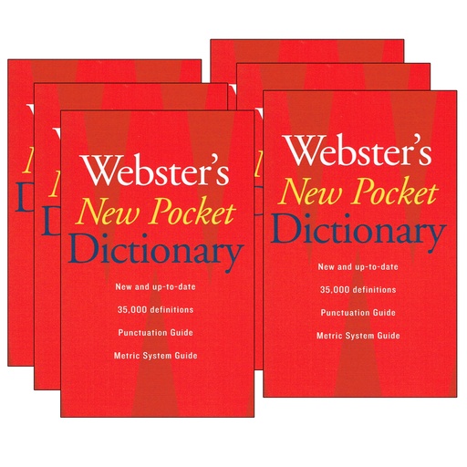 [947263-6 IG] Webster's New Pocket Dictionary 6ct