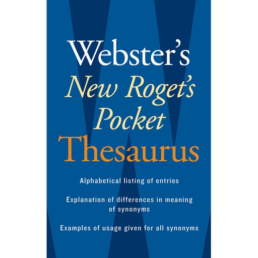 [953202 IG] Webster's New Roget's Pocket Thesaurus