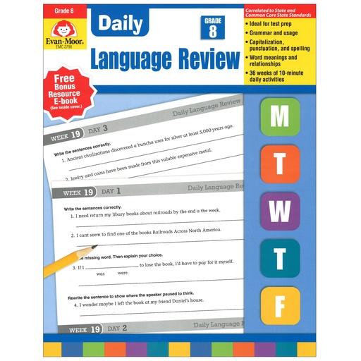 [2798 EMC] Teacher's Edition Daily Language Review Grade 8