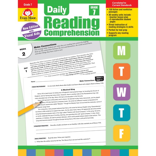 [3617 EMC] Teacher's Edition Daily Reading Comprehension Grade 7