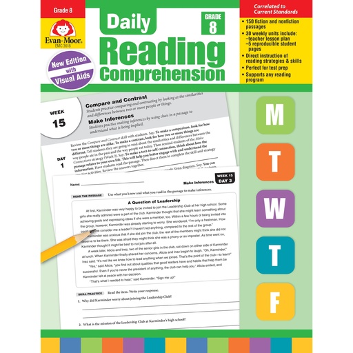 [3618 EMC] Teacher's Edition Daily Reading Comprehension Grade 8