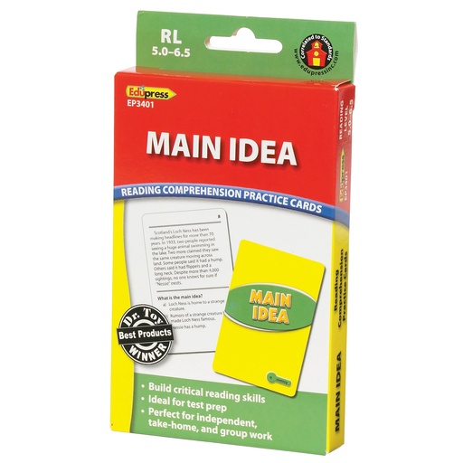 [3401 EP] Levels 5.0-6.5 Main Idea Practice Cards