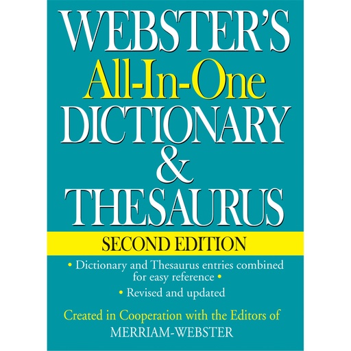 [951471 FSP] Webster's All-in-One Dictionary & Thesaurus Second Edition